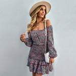 Robe Fleurie Elastique - Vignette | Dame Fleur