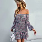 Robe Fleurie Elastique - Vignette | Dame Fleur