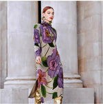 Robe Fleurie en Cachemire - Vignette | Dame Fleur