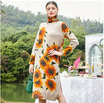 Robe Fleurie en Cachemire - Vignette | Dame Fleur