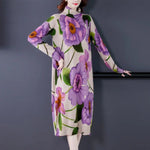 Robe Fleurie en Cachemire - Vignette | Dame Fleur