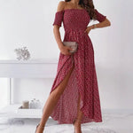 Robe Fleurie Épaules Dénudées - Vignette | Dame Fleur