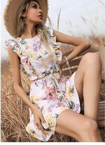 Robe Fleurie Femme Courte - Vignette | Dame Fleur