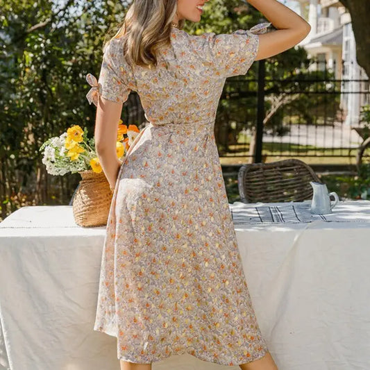 Robe Fleurie Femme Elégante | Dame Fleur