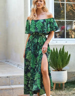 Robe Fleurie Femme Verte - Vignette | Dame Fleur