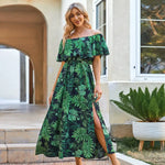 Robe Fleurie Femme Verte - Vignette | Dame Fleur