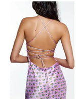 Robe Fleurie Fine Bretelle - Vignette | Dame Fleur