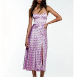 Robe Fleurie Fine Bretelle - Vignette | Dame Fleur