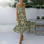 Robe Fleurie Fluide Mi-longue - Vignette | Dame Fleur