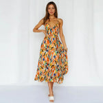 Robe Fleurie Fluide Mi-longue - Vignette | Dame Fleur