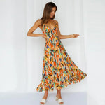 Robe Fleurie Fluide Mi-longue - Vignette | Dame Fleur