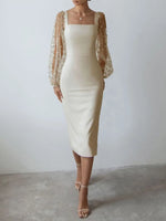 Robe Fleurie Manche Bouffante Cérémonie - Vignette | Dame Fleur