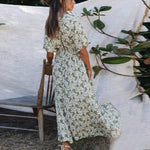 Robe Fleurie Manches Amples - Vignette | Dame Fleur