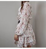 Robe Fleurie Manches Longues Femme - Vignette | Dame Fleur