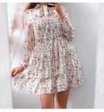 Robe Fleurie Manches Longues Femme - Vignette | Dame Fleur