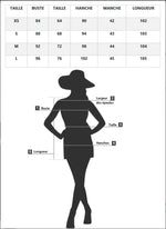 Robe Fleurie Mariage Manche Asymétrique - Vignette | Dame Fleur