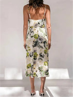 Robe Fleurie Mi-Longue de Cérémonie - Vignette | Dame Fleur