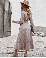 Robe Fleurie Portefeuille Fluide - Vignette | Dame Fleur