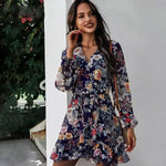 Robe Fleurie Style Bohème - Vignette | Dame Fleur