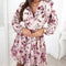 Robe Fleurie Vintage Rose Femme | Dame Fleur