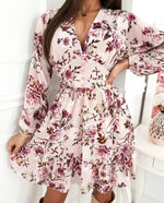 Robe Fleurie Vintage Rose Femme - Vignette | Dame Fleur