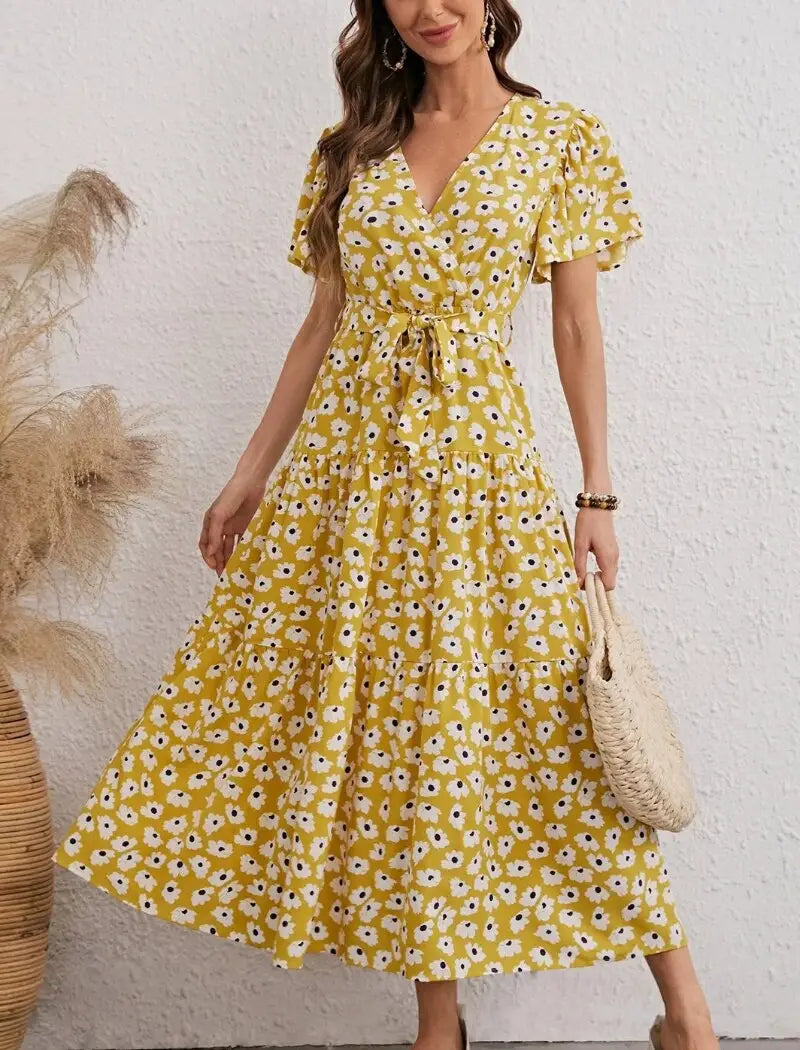 Robe Fleurs Femme | Dame Fleur