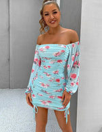 Robe Fourreau Imprimé Fleuri - Vignette | Dame Fleur