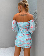 Robe Fourreau Imprimé Fleuri - Vignette | Dame Fleur