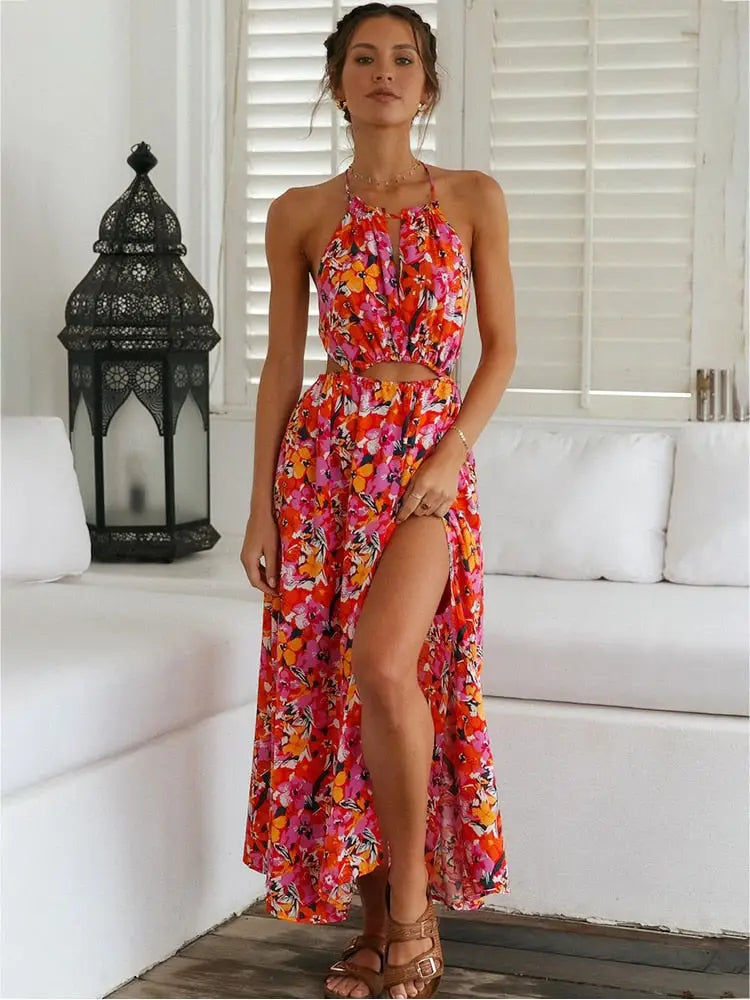 Robe Longue à Fleurs Pour Femme | Dame Fleur