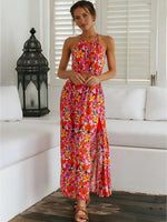 Robe Longue à Fleurs Pour Femme - Vignette | Dame Fleur