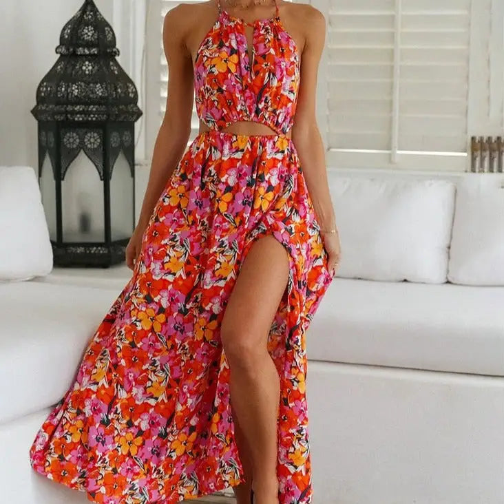 Robe Longue à Fleurs Pour Femme | Dame Fleur