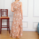 Robe Longue à Fleurs Style Boho - Vignette | Dame Fleur