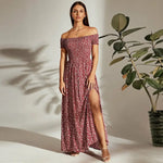 Robe Longue Ample Fleurie - Vignette | Dame Fleur