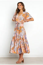 Robe Longue avec des Fleurs - Vignette | Dame Fleur