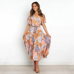 Robe Longue avec des Fleurs - Vignette | Dame Fleur