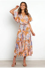 Robe Longue avec des Fleurs - Vignette | Dame Fleur