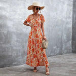 Robe Longue Champêtre Fleurie - Vignette | Dame Fleur