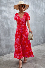 Robe Longue Champêtre Fleurie - Vignette | Dame Fleur