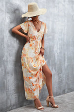 Robe Longue Champêtre Fleurie - Vignette | Dame Fleur