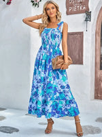 Robe Longue d'Eté à Fleurs pour Femme Boho - Vignette | Dame Fleur