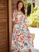 Robe Longue Fleur Femme - Vignette | Dame Fleur