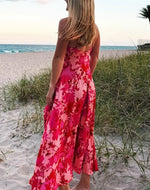 Robe Longue Fleurie à Bretelle - Vignette | Dame Fleur