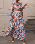 Robe Longue Fleurie Automne 2025 - Vignette | Dame Fleur