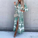 Robe Longue Fleurie Bohème - Vignette | Dame Fleur