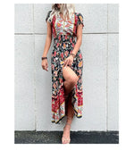 Robe Longue Fleurie Champêtre - Vignette | Dame Fleur