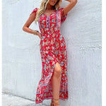 Robe Longue Fleurie Champêtre - Vignette | Dame Fleur