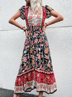 Robe Longue Fleurie Champêtre - Vignette | Dame Fleur