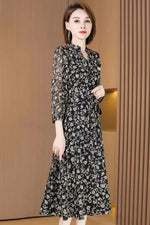 Robe Longue Fleurie Chemise - Vignette | Dame Fleur