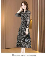 Robe Longue Fleurie Chemise - Vignette | Dame Fleur