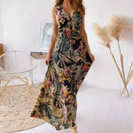 Robe Longue Fleurie Chic - Vignette | Dame Fleur